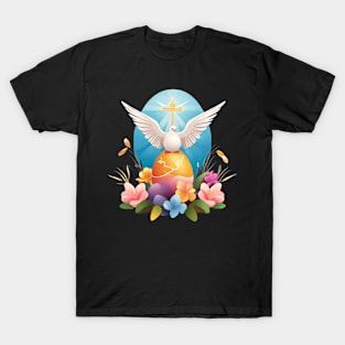 Easter Dove with a Cross  Easter eggs / Easter Gifts T-Shirt